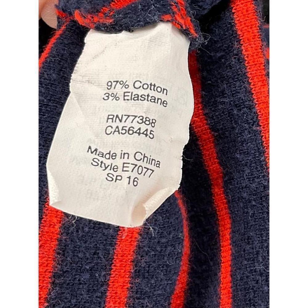 Women's J.Crew Striped Boat Neck 3/4 Sleeve T-Shirt Dress Size S Blue Red - Picture 3 of 5